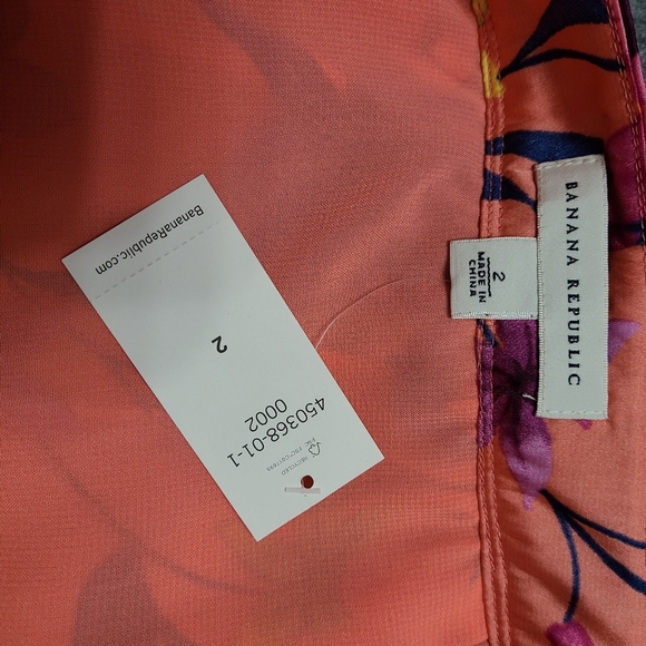 Banana Republic floral skirt size 2 *G1 - Picture 7 of 7